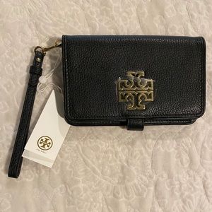 Tory Burch Britten Smartphone Leather Wristlet